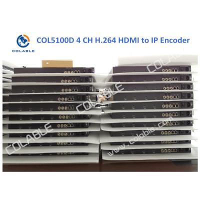 China MPEG4 IPTV Video Encoder 4 Channel HDMI To IP Encoder For DTV System COL5100D for sale