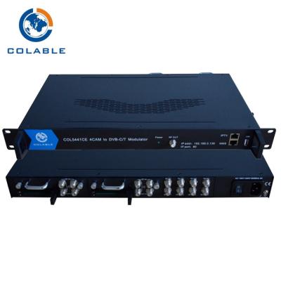 China IRD 8 DVB - S DVB - S2 To DVB - T Transmodulator Supporting CAM / CI Card COL5441CE for sale