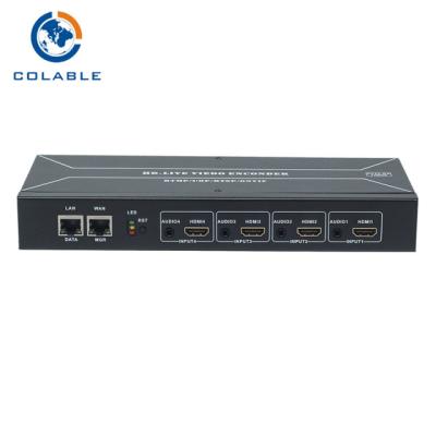 Cina RTMP HDMI codificatore pieno di Manica COL8104HM Hd Iptv del codificatore 4 del IP 108P IPTV al video in vendita