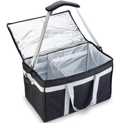 China New Arrival Insulated Food Delivery Bag Waterproof With Adjustable Divider for sale