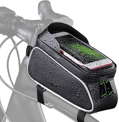 China Polyester BSCI Phone Mount Package Phone Case Phone Case Recycling Holder Cycling Top Tube Frame Bag Bike Accessories for sale