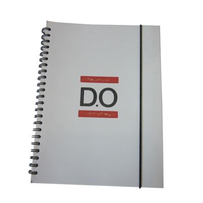 China Black Double Metal wire-o spiral notebook with elastic  (SN-003) for sale