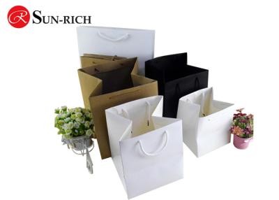 China Custom white black Brown big square Paper storage bag for flower , bonsai for sale