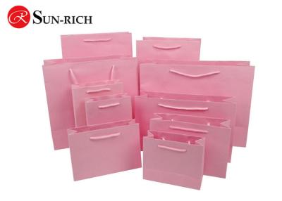 China Wholesale Pink paper bag shopping bags custom logo available in China for sale