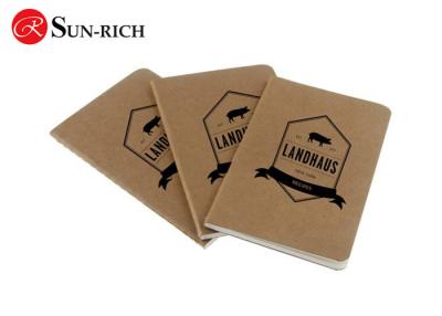 China Small Kraft Paper Cover Promotion Notebook with custom Logo for sale