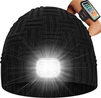 China Unique Outdoor Winter Hat Strap LED Light and Arm Strap Christmas Hunting Gift for Adult Men and Women Teen Women for sale