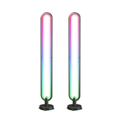 China 2021 Amazon Sales Modern Post-modern Contemporary APP RGB Remote Control Smart Atmosphere Colorful Led Floor Lamp for sale