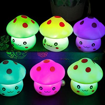 China Cartoon Toy Factory Direct Sale New Style Luminous LED Mushroom Lamp Silicone for sale