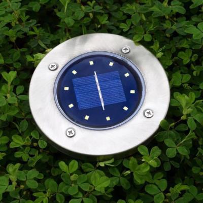 China Garden Factory Direct Sale Outdoor Solar Disc Ground Light Ip65 Inground Lamp Waterproof Solar Garden Lights for sale