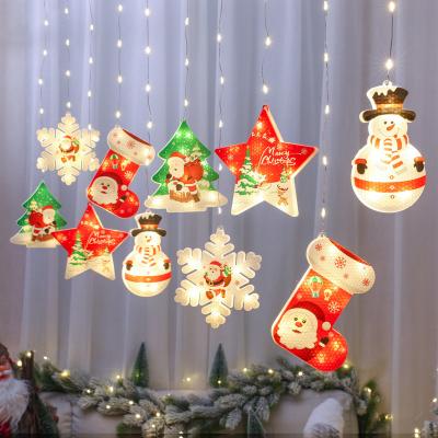 China 2021 Solar Holiday String Light Christmas Modeling Lights Decoration Lights Colorful Xmas String Hanging Lights for sale