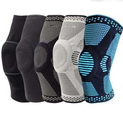 China Custom Workout Spandex Sports Knee Pads Elastic Breathable Support Knee Brace Protector for sale