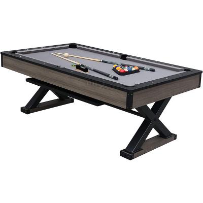 China Auto Ball Return Cross-legged Pool table, antique color Pool table, n black eight Pool table for sale