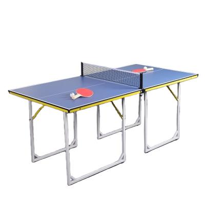 China Portable folding table tennis table indoor 2-piece Ping pang table for kids 07 for sale