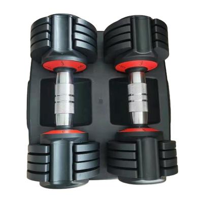 China Commercial Use hot sale  in stock 30lb,45lb,54lb,55lb,72lb,80lb,90lb adjustable dumbbell for sale