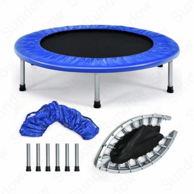 China With protective net Trampoline Stable Bungee Structure Professional Exercises Fitness Jumping Folding Mini Trampoline for sale