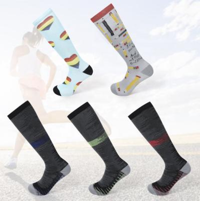 China New Medical Use Leisure Color Combination Sports Socks Spring And Fall Over - Knee Stockings for sale