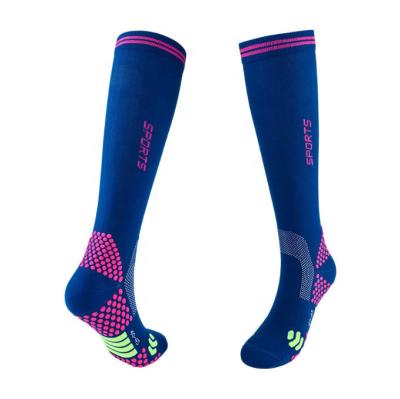 China Custom Colorful Sports Designer 2023 Logo Football Grip Calf Sleeves Compression Calf Sleeve Socks Medical Wear Knee High Custom Colored for sale