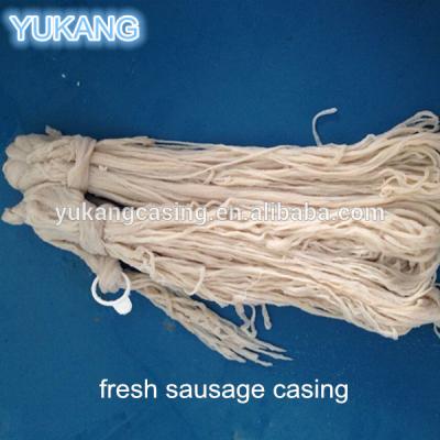 China 90 Meters 24/26A Fresh White Sheep Casing Fresh For Sausage for sale