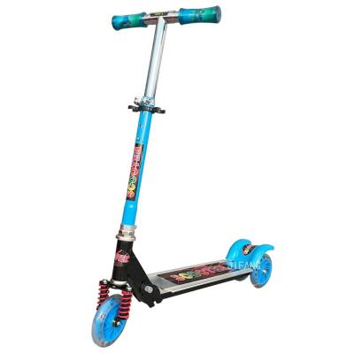 China Youngsters JM - 808B China factory cheap adjustable three big wheel aluminium kids pedal kick scooter for sale