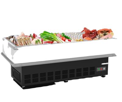 China Dual-temperature Freezer Island Worktop BBQ Cabinet Display Freezer Chest Freezer for sale