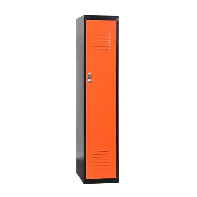 China One Door Durable Iron Wardrobe Metal Locker With Digital Lock for sale