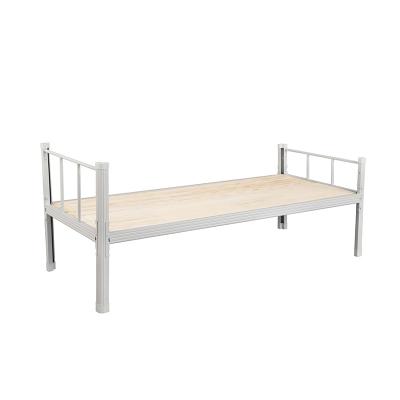 China High Quality Durable School Or Staff Dormitory Used Steel Metal Single Bed Frame Chaperone Bed for sale