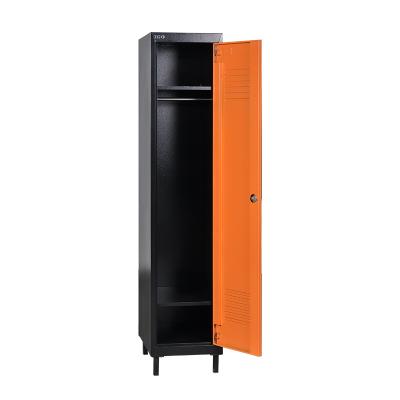 China Military Office Clothes Metal Locker 1 Tier Clothes Cabinet Locker With Legs for sale