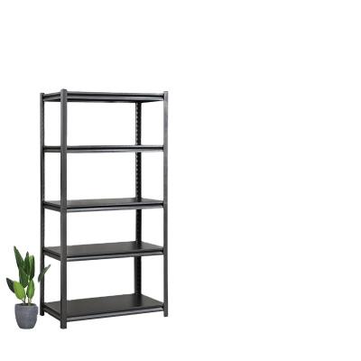 China Competitive price structure KD (height) metal adjustable 5 tier kitchen folding storage shelf display rack with wheels for sale