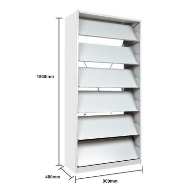 China Durable High Quality Steel Bookcase Magazine Rack Book Shelves School Library Furniture for sale