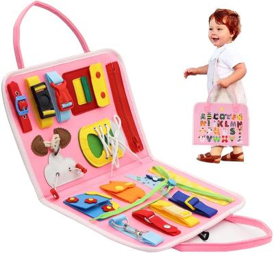 China Intelligence Developing OEM & ODM Customize Children Early Education Montessori Toys Busi Felt Busy Board For Sensory Toddlers for sale