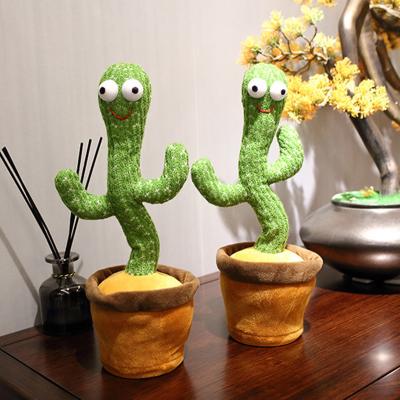 China Gifts Electronic Dancing Talking Lighting Cactus Toy Cactus Mimicking Toy For Kids for sale