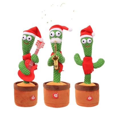 China Funny Funny Music Toy Stuffed from Toy Hot Selling Christmas Gift and Plush Toy Singing Dancing Cactus for sale