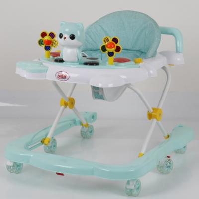 China 2019 Simple Plastic Baby Walkers Baby Walker Music Cartoon Baby Safety Carrier Baby Walker Model Tricycle for sale