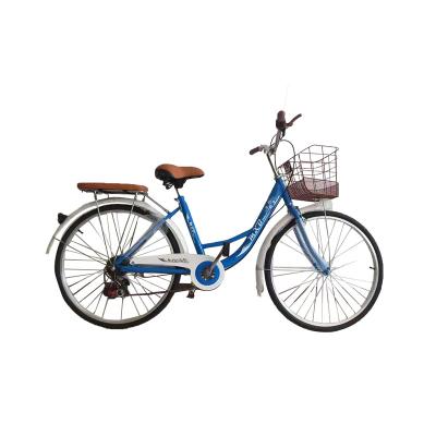 China Wholesale fashional sale good quality lady old style hot steel cheap city bike 26 inch women city bicycle/OEM ODM vintage bicicleta for sale