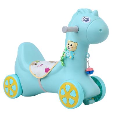 China Ride On Toy Wholesale 2 In 1 Baby Plastic Safety Indoor Ride On Toys Rocking Horses For Kids for sale