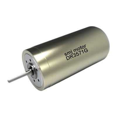 China Totally Enclosed 12v 35mm Diameter Ironless Brushed Swiss DC Motor for sale