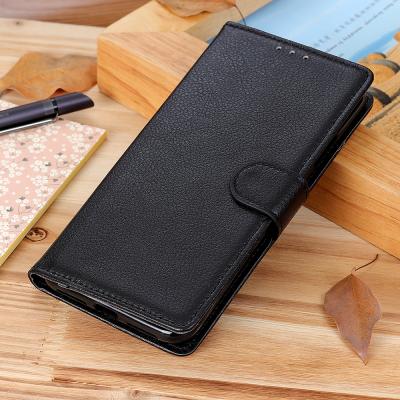 China High Quality Litchi PU Cover Flip Wallet Card Slot TPU Leather Inner Phone Case For OPPO Realme 7 Pro Case for sale