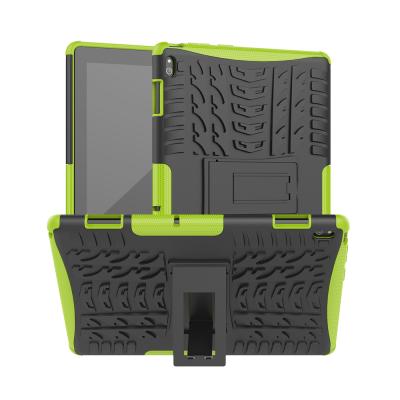 China Armor Case Hybrid Armor Soft Tpu Hard PC Kickstand Cover For Lenovo Universal Tab E10 Tablet Case 10.1 for sale