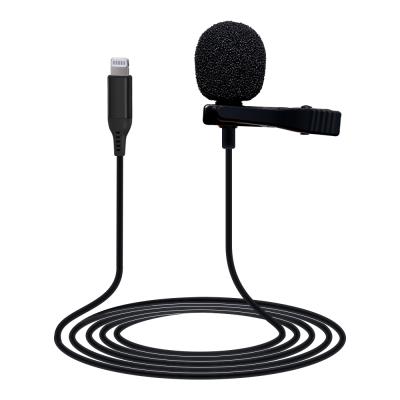 China Lavalier Microphone Lavalier Microphone with Lightning Port Compatible with iPhone 7 Plus, 8 Plus, X, XR, XS, XS Max, 11 Pro Max for sale