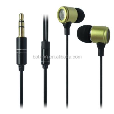 China In-Ear Metal Material In Ear Headphones Voice Switch Earphone 3.5mm Earphone Jack for sale