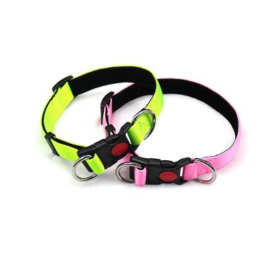 China Padded 2 D-Rings Match The Cheap Custom Eco High Quality Dog Leash Dog Collar Accessories Dog Collar for sale