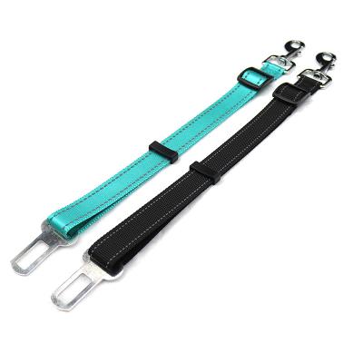 China Thoughtful Pet Supplies Adjustable Multi Color Durable Pet Strap Car Seat Belt for sale