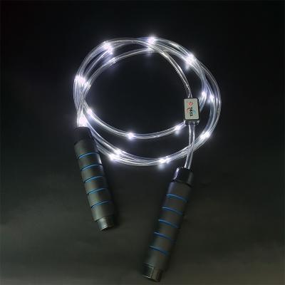 China Three Mode Flashing Sponge LED USB Rechargeable Make Your Own Logo Jump Rope High Quality Custom Made for sale