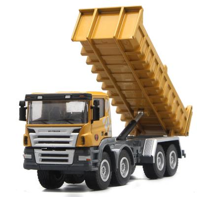 China Diecast Metal Diecast Model Cars Kids Boys Children Gift Ideas Toy Toys Pull Back Car Model Toy Dump Truck Engineering Vehicle Hi for sale