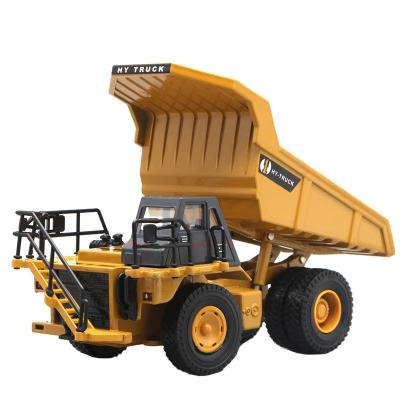 China Diecast Toy Toys For Boy Children Gift For Kids High Quality Diecast Toy Pull Back Car Alloy Engineering Vehicle Heavy Mining Truck Hi for sale