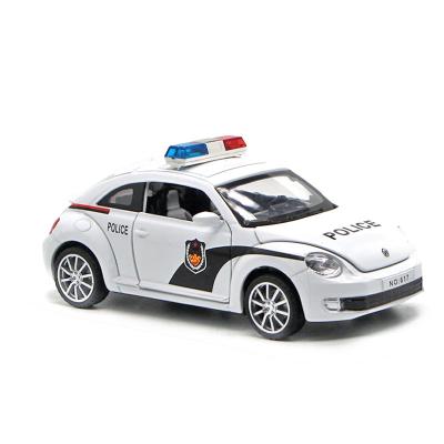 China Diecast Toy Hight Quality Pull Back Police Car Model Little Boy Toys Gift for sale