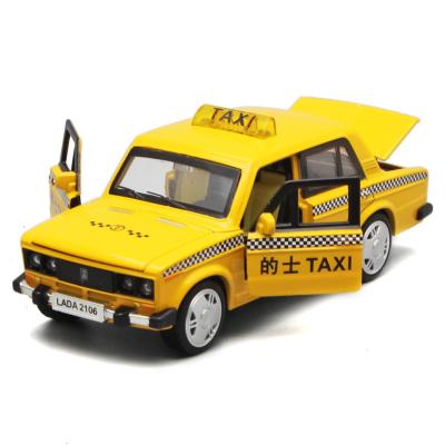 China Diecast Toy New Arrive OEM Car Die Cast Model Figure Toy Christmas Gift Set For Kids Pull Back Toy Taxi Car for sale