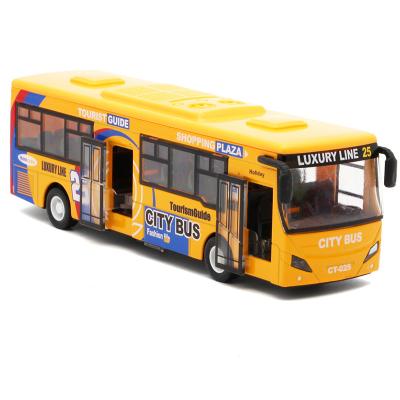 China Diecast Toy New Arrive Hot Item Gift Favors Bus Toy Diecast Model Pull Back Children Toy Bus for sale