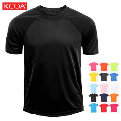 China 2020 Hot Selling Anti-shrink Cheap Plain Quick Dry Men's Running T-shirt 100% Polyester for sale