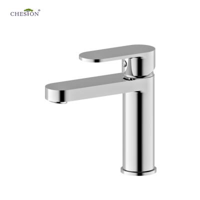 China Latest Single Hole Cheap Metered Bathroom Faucets Single Hole Washroom Faucet Basin Faucet for sale